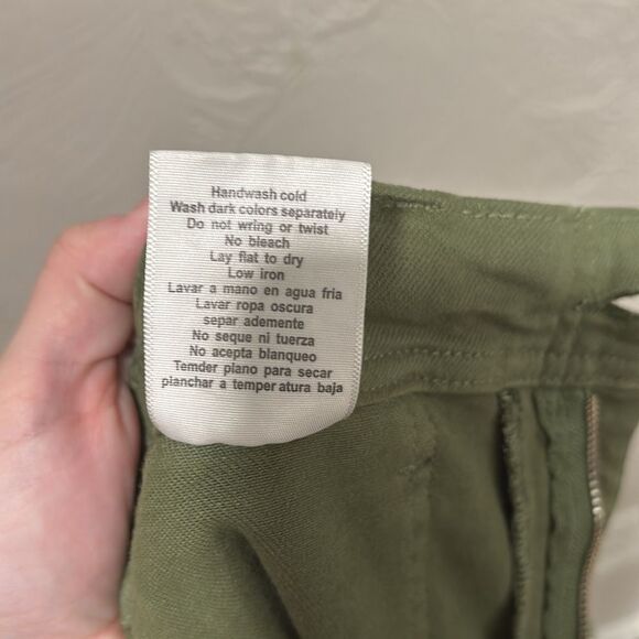 Judy Blue Olive Green High-Waisted Tie Front Womens Pants Size 11/30 - Picture 8 of 8